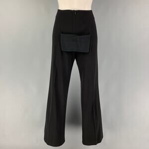 JEAN PAUL GAULTIER Size 8 Black Wool Polyamide Dress Pants